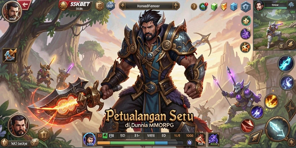 Tangkapan layar gameplay menarik dari 55KBET di dunia MMORPG.