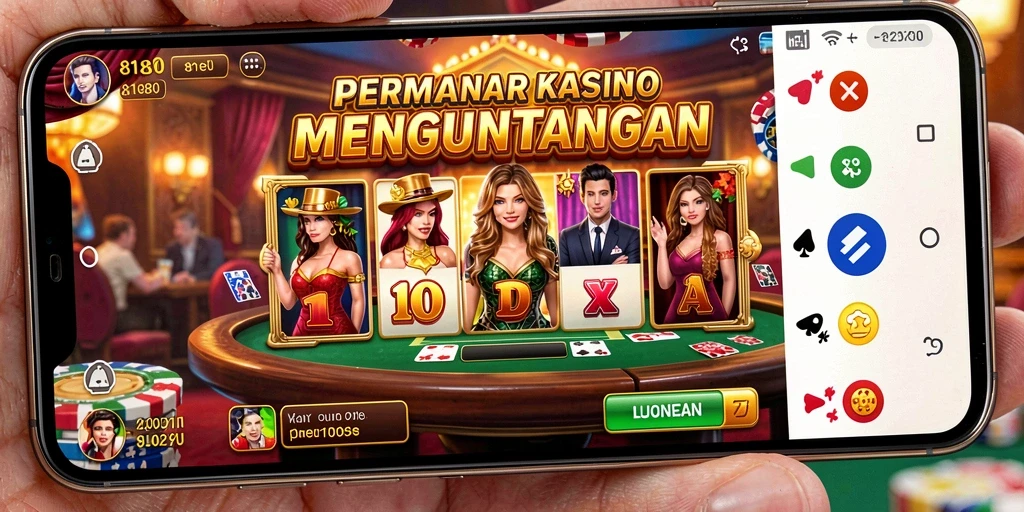 Tampilan menarik dari gameplay Kasino di 8180.