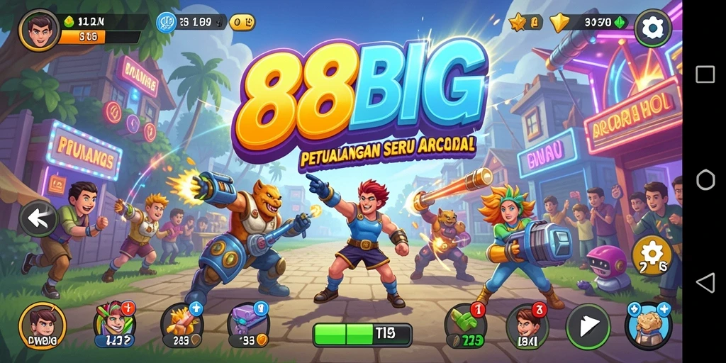 Screenshot 88BIG menampilkan aksi gameplay Arcade yang seru.