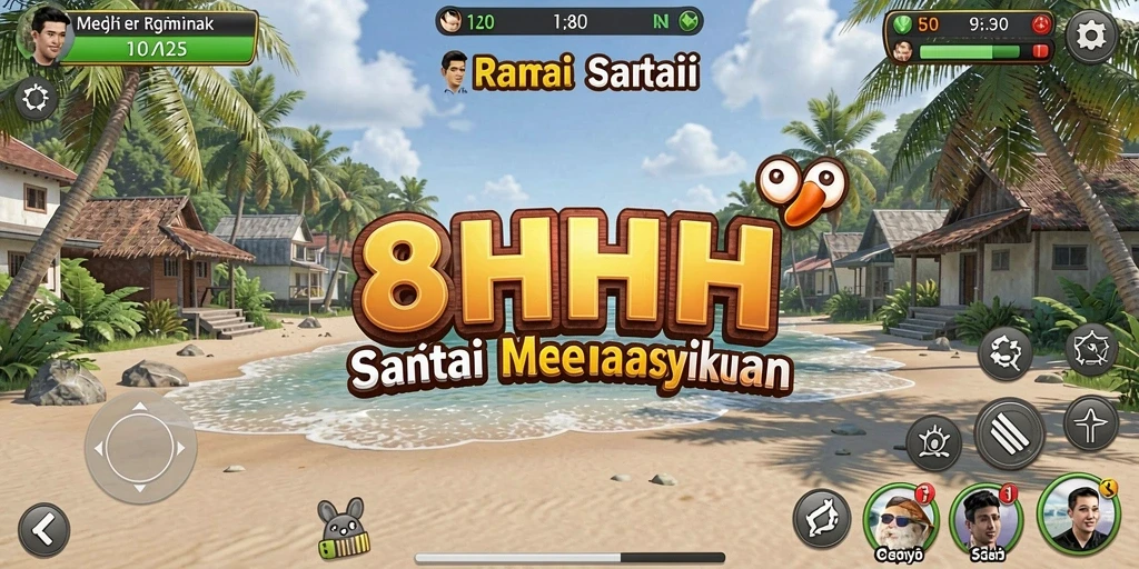 Tampilan screenshot utama <strong>8HHH</strong> menampilkan gameplay yang mengasyikkan dan warna-warni.