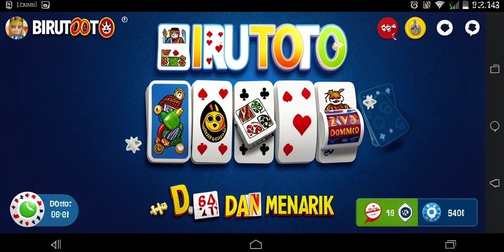 Screenshot gameplay BIRUTOTO yang menarik dan mendebarkan.
