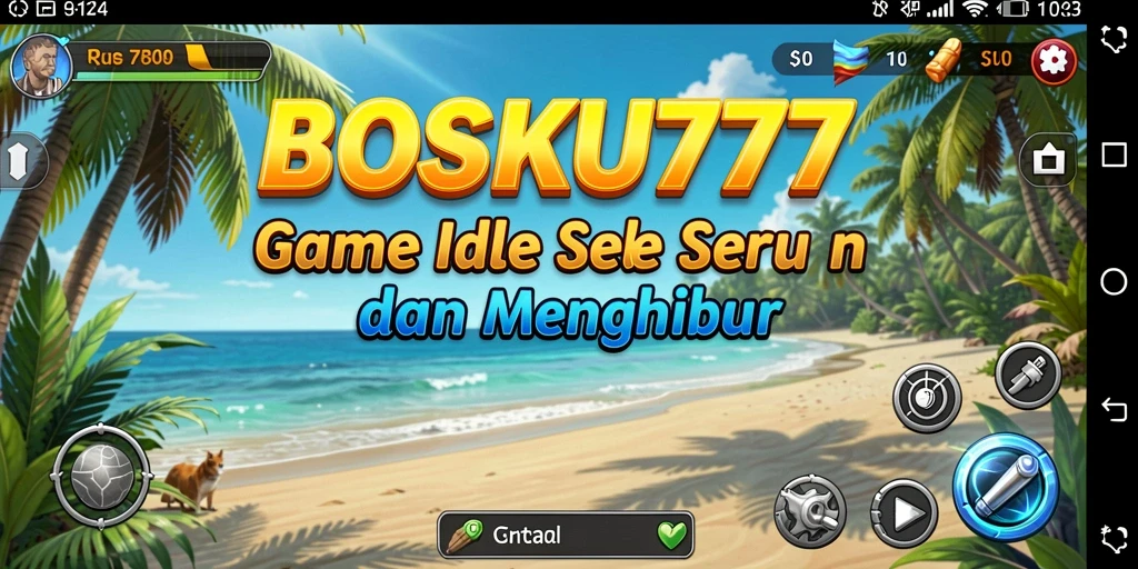 Gameplay menarik BOSKU777 dengan mekanik Idle yang menyenangkan.