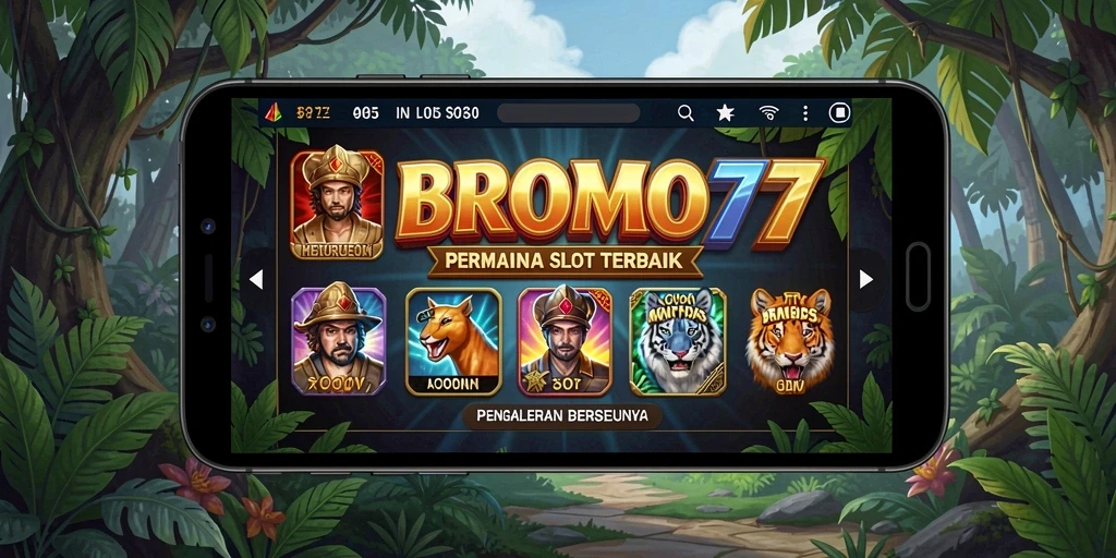 Tampilan gameplay menakjubkan BROMO77 dengan slot yang beragam.