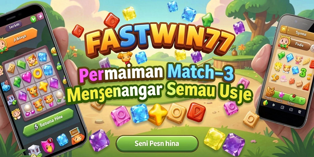 Tangkapan layar utama FASTWIN77 menampilkan gameplay seru dalam kategori Match-3.