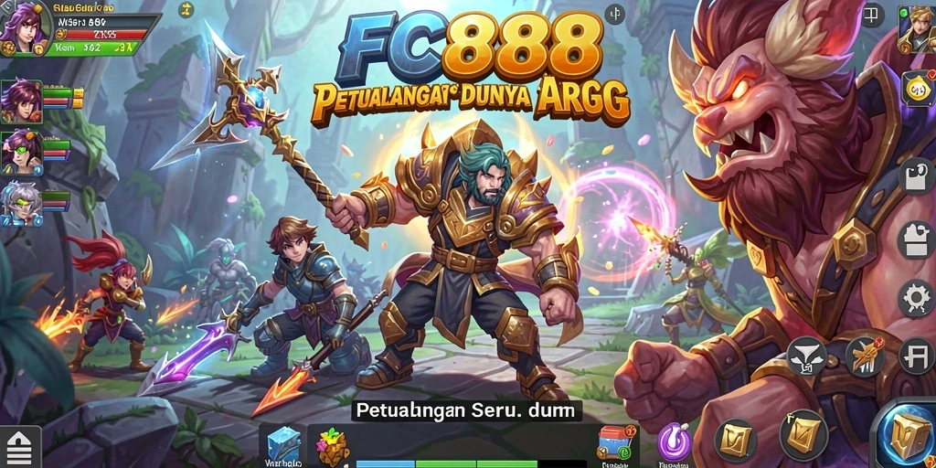 Tampilan gameplay seru FC888 yang penuh aksi dan tantangan.