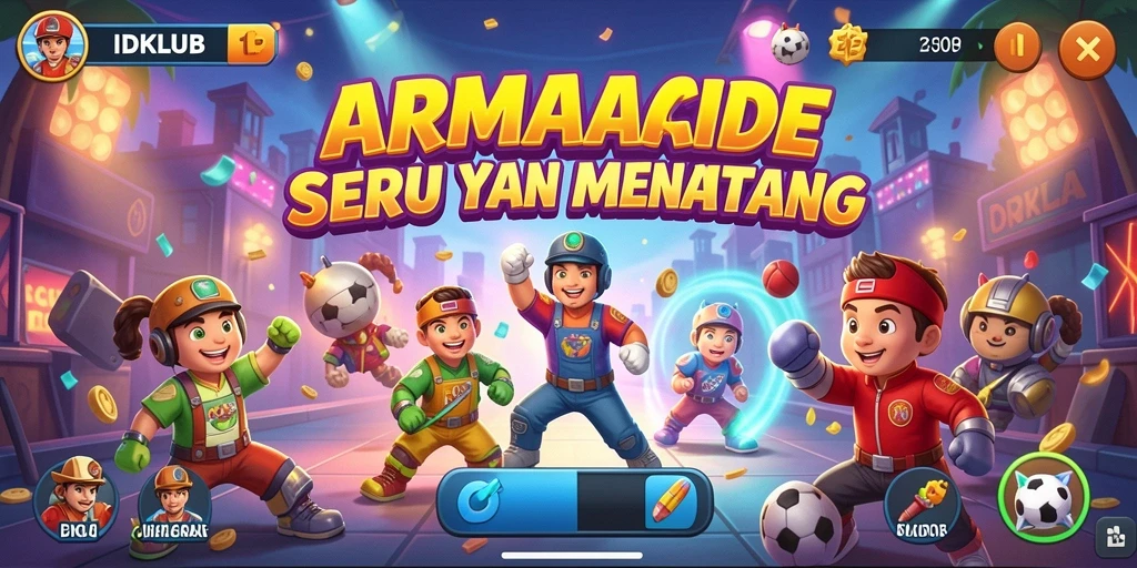 Tampilan gameplay seru dan penuh tantangan di IDKLUB.