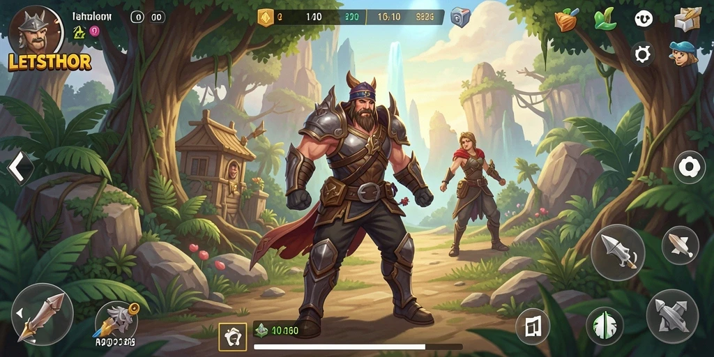Screenshot LETSTHOR dengan tampilan gameplay yang menarik dan interaktif.