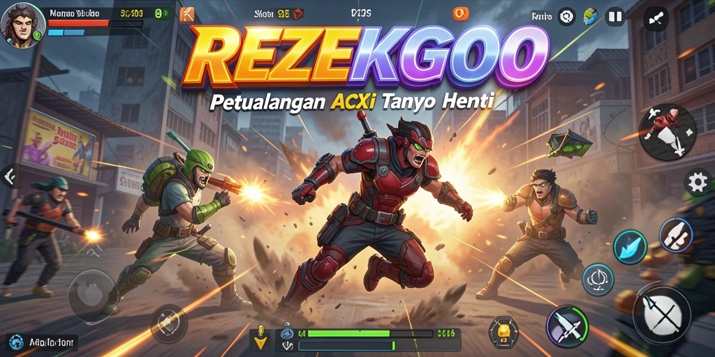 Gameplay seru dan penuh aksi di REZEKIGO.