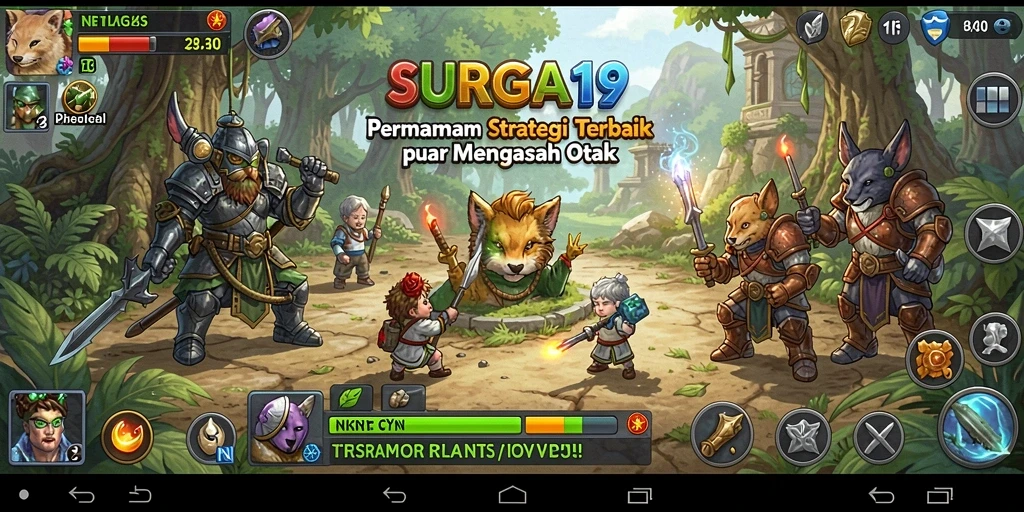 Tampilan gameplay SURGA19 yang intens dalam pertempuran strategi.