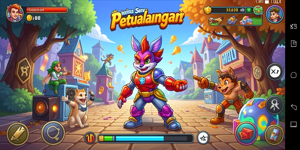 Gambaran gameplay seru dan penuh warna di X88.