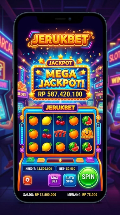 Tampilan utama aplikasi jerukbet dengan akses cepat ke berbagai kategori.